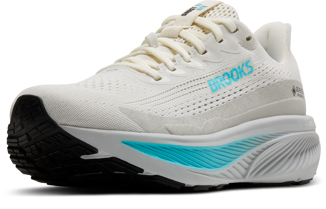 Brooks Womens Ghost 17 GTX - Coconut/Oyster/Blue - Neutral - AW25
