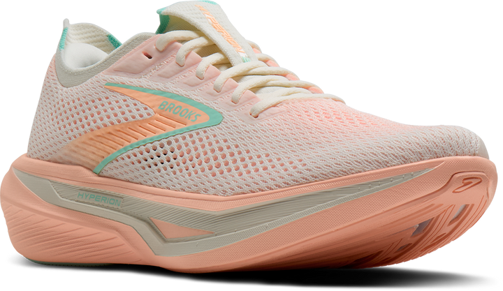 Brooks Womens Hyperion 3 - Coconut/Coral/Yucca - Neutral - SS26