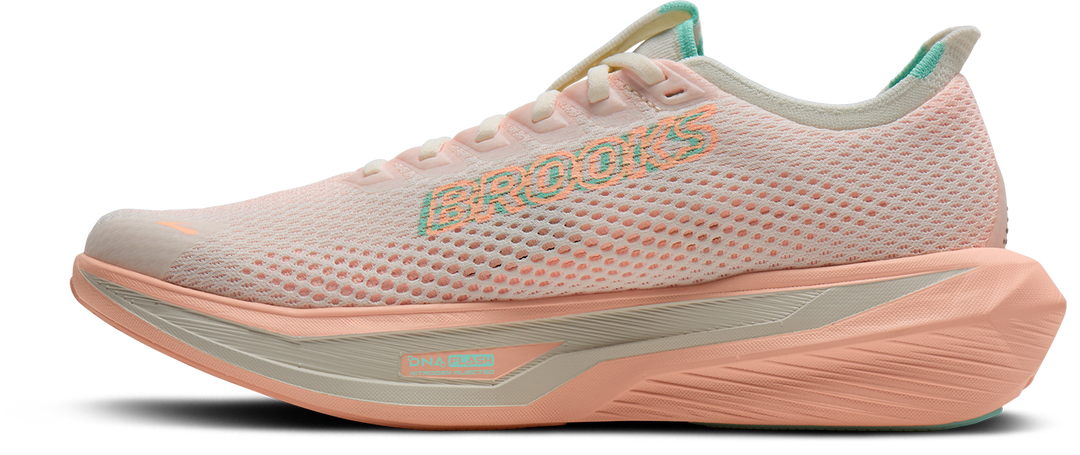 Brooks Womens Hyperion 3 - Coconut/Coral/Yucca - Neutral - SS26