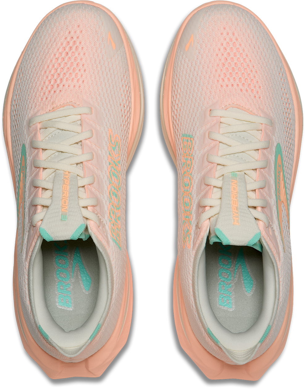 Brooks Womens Hyperion 3 - Coconut/Coral/Yucca - Neutral - SS26
