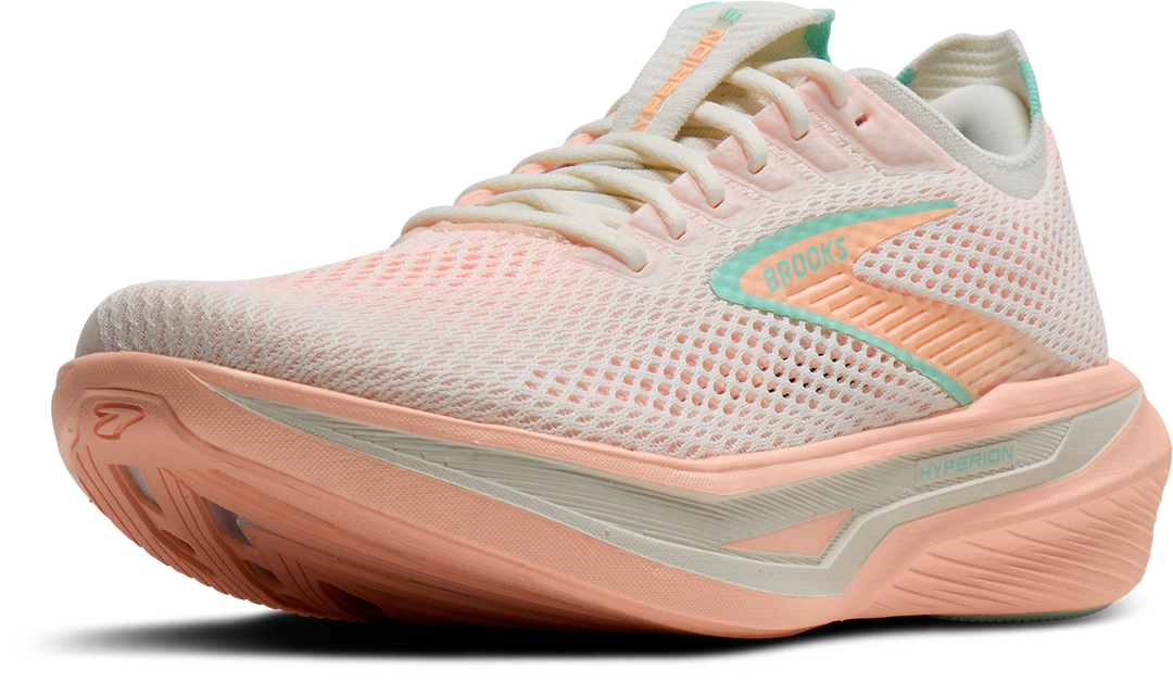 Brooks Womens Hyperion 3 - Coconut/Coral/Yucca - Neutral - SS26