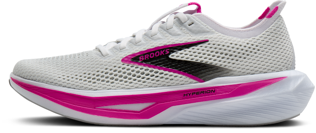 Brooks Womens Hyperion 3 - White/Luminary/Cyber Pink - Neutral - SS26
