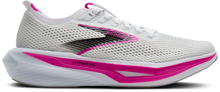 Brooks Womens Hyperion 3 - White/Luminary/Cyber Pink - Neutral - SS26