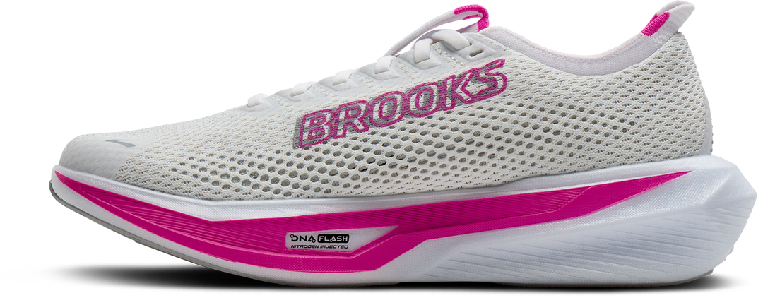 Brooks Womens Hyperion 3 - White/Luminary/Cyber Pink - Neutral - SS26