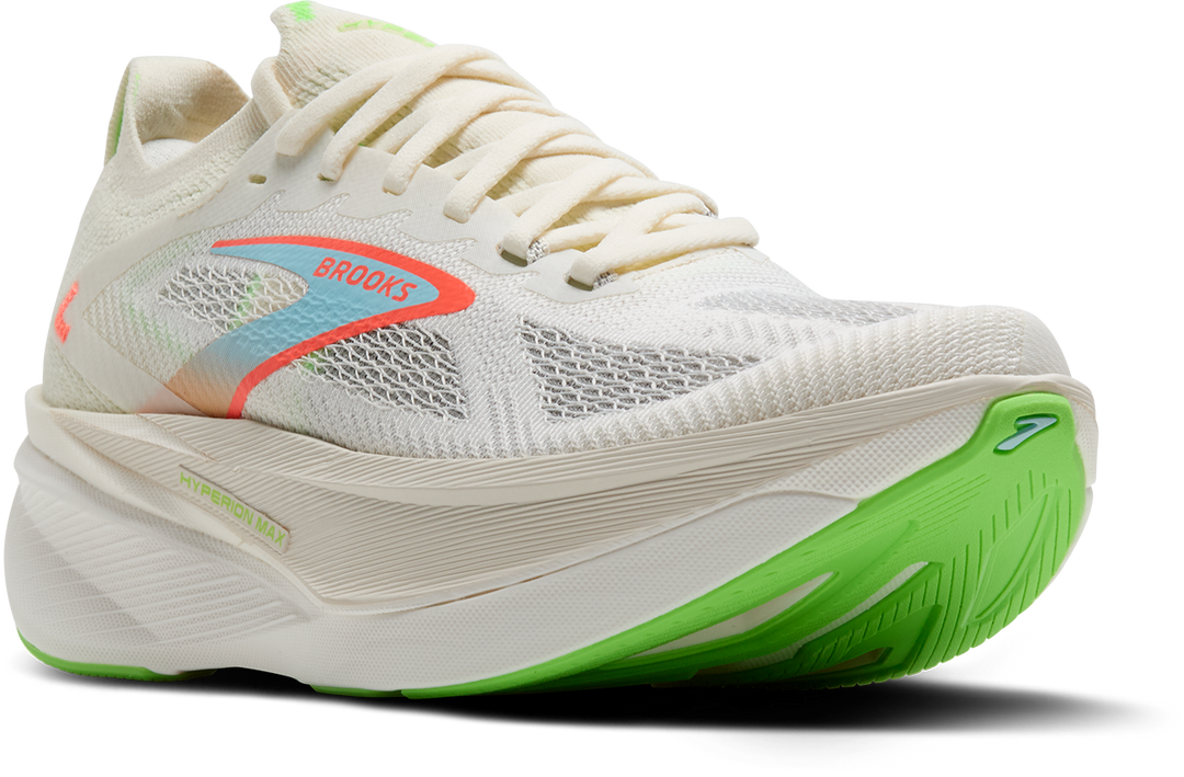 Brooks Womens Hyperion Max 3 - Coconut/Green Gecko/Pink Clay - Neutral - AW25