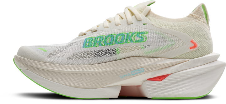 Brooks Womens Hyperion Max 3 - Coconut/Green Gecko/Pink Clay - Neutral - AW25