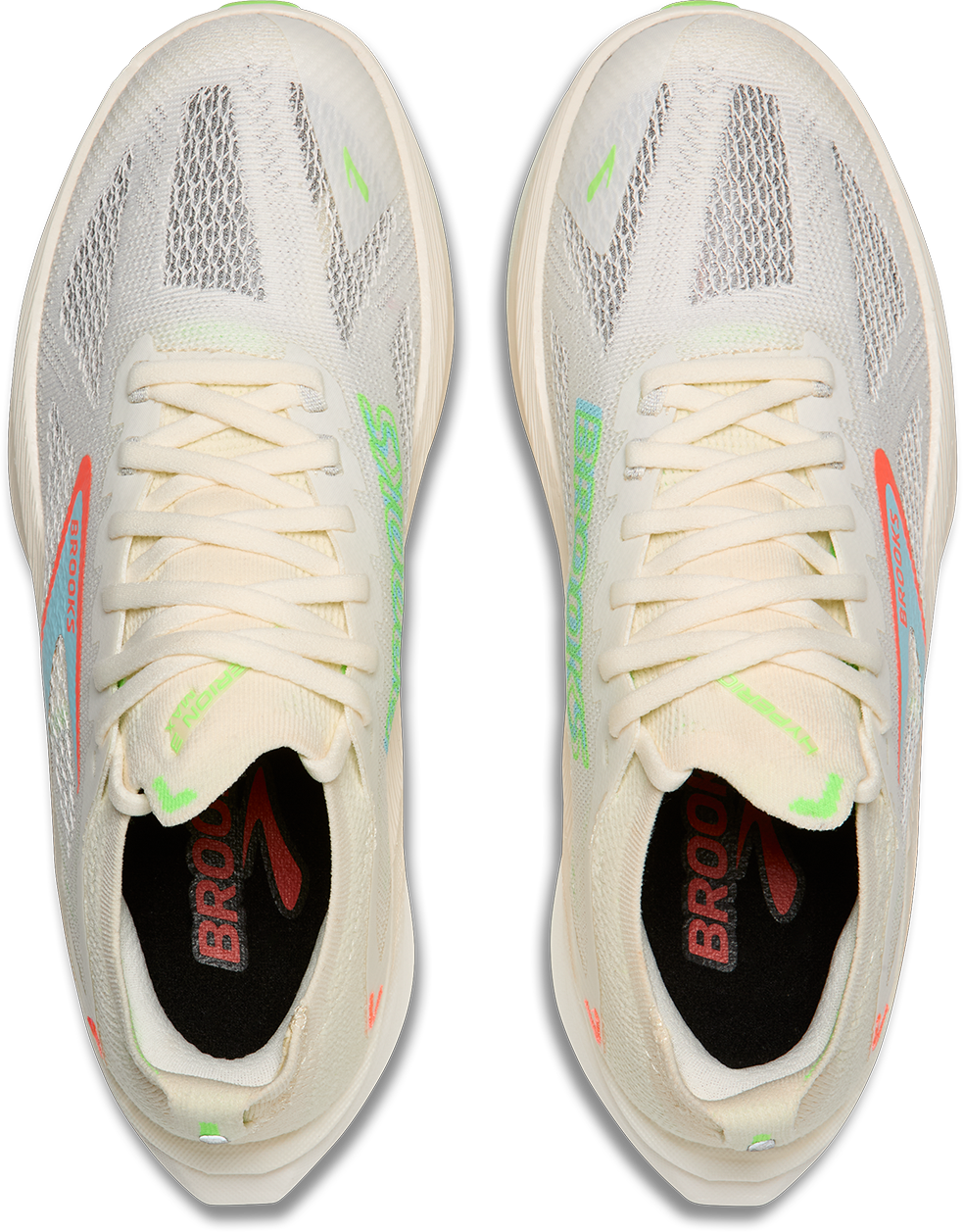 Brooks Womens Hyperion Max 3 - Coconut/Green Gecko/Pink Clay - Neutral - AW25