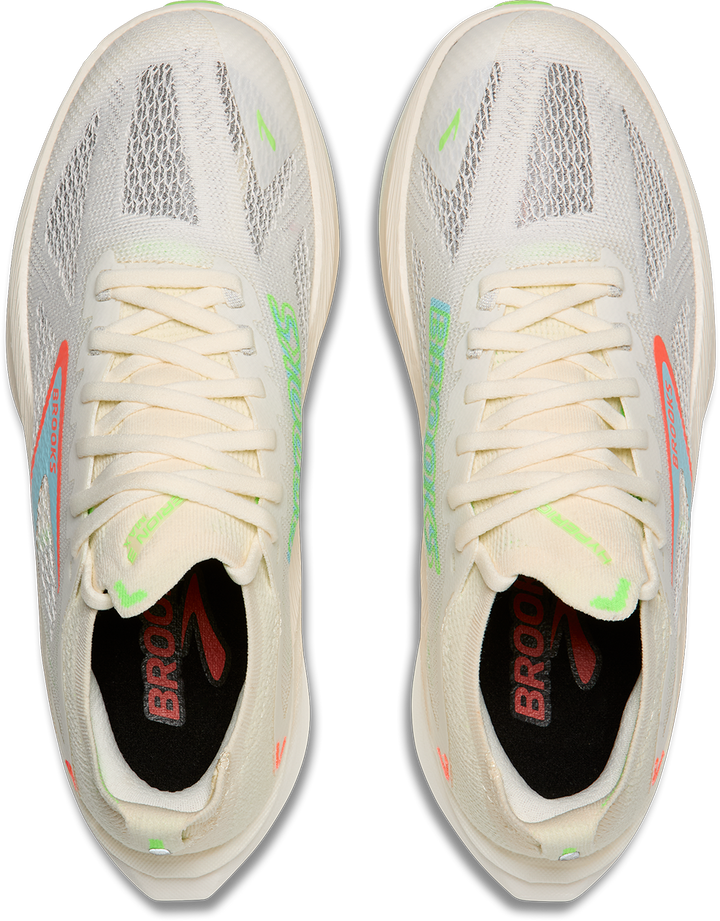Brooks Womens Hyperion Max 3 - Coconut/Green Gecko/Pink Clay - Neutral - AW25