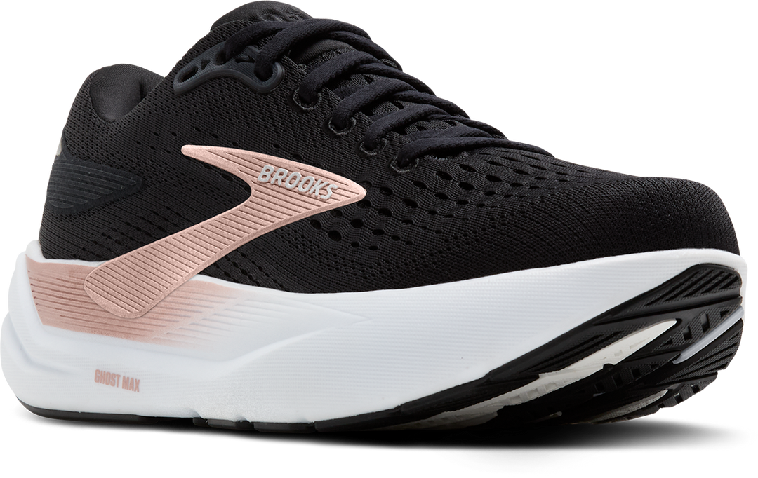 Brooks Womens Ghost Max 3 - Black/Black/Rose Gold - Neutral - AW25