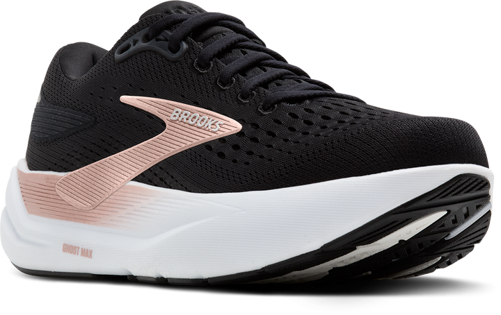 Brooks Womens Ghost Max 3 - Black/Black/Rose Gold - Neutral - AW25