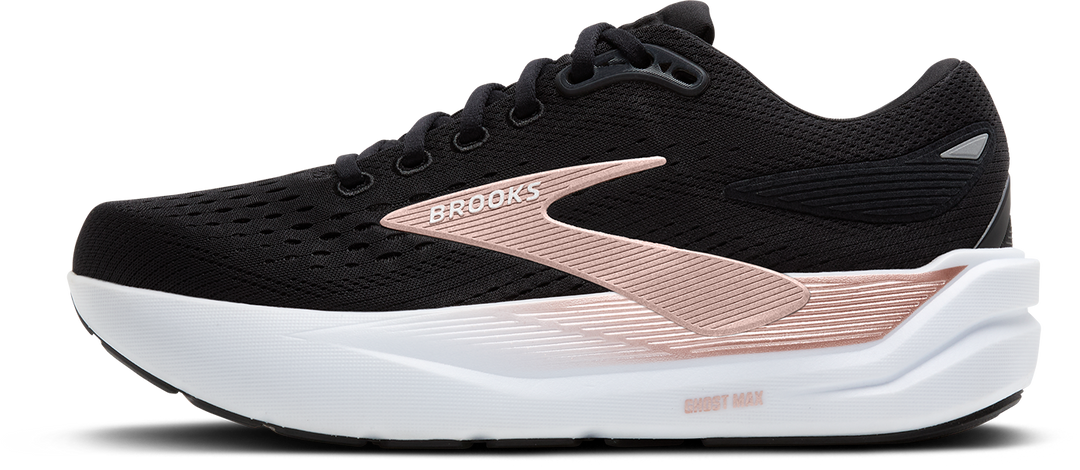 Brooks Womens Ghost Max 3 - Black/Black/Rose Gold - Neutral - AW25