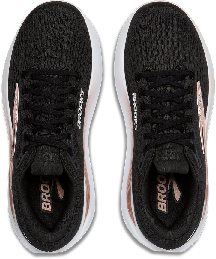 Brooks Womens Ghost Max 3 - Black/Black/Rose Gold - Neutral - AW25