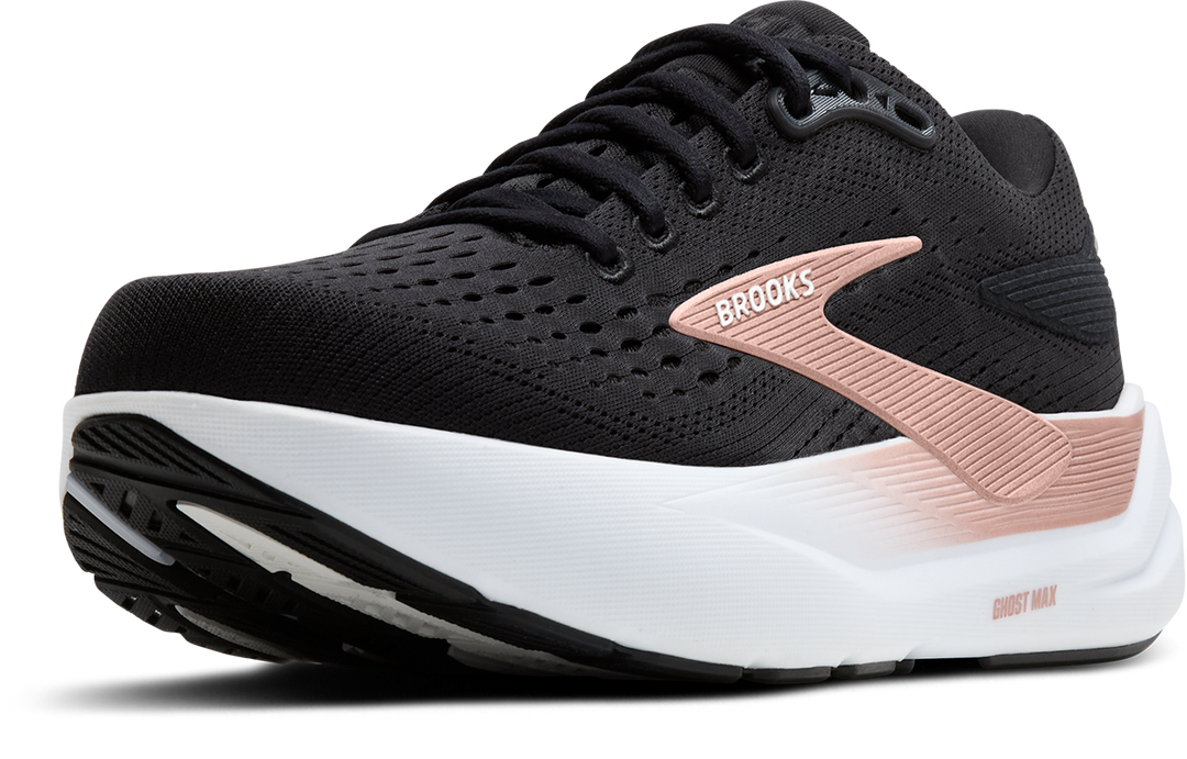 Brooks Womens Ghost Max 3 - Black/Black/Rose Gold - Neutral - AW25