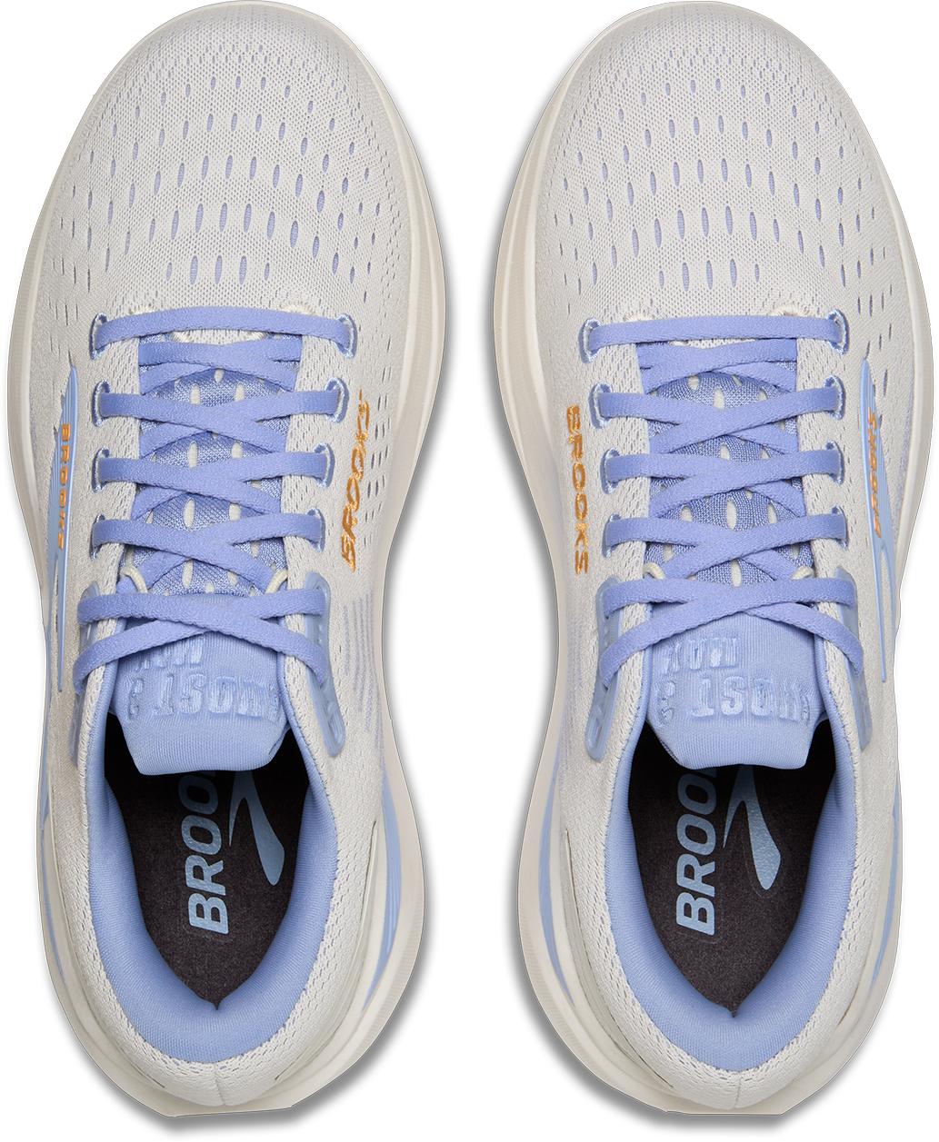 Brooks Womens Ghost Max 3 - Coconut/Blue Heron/Orange - Neutral - AW25