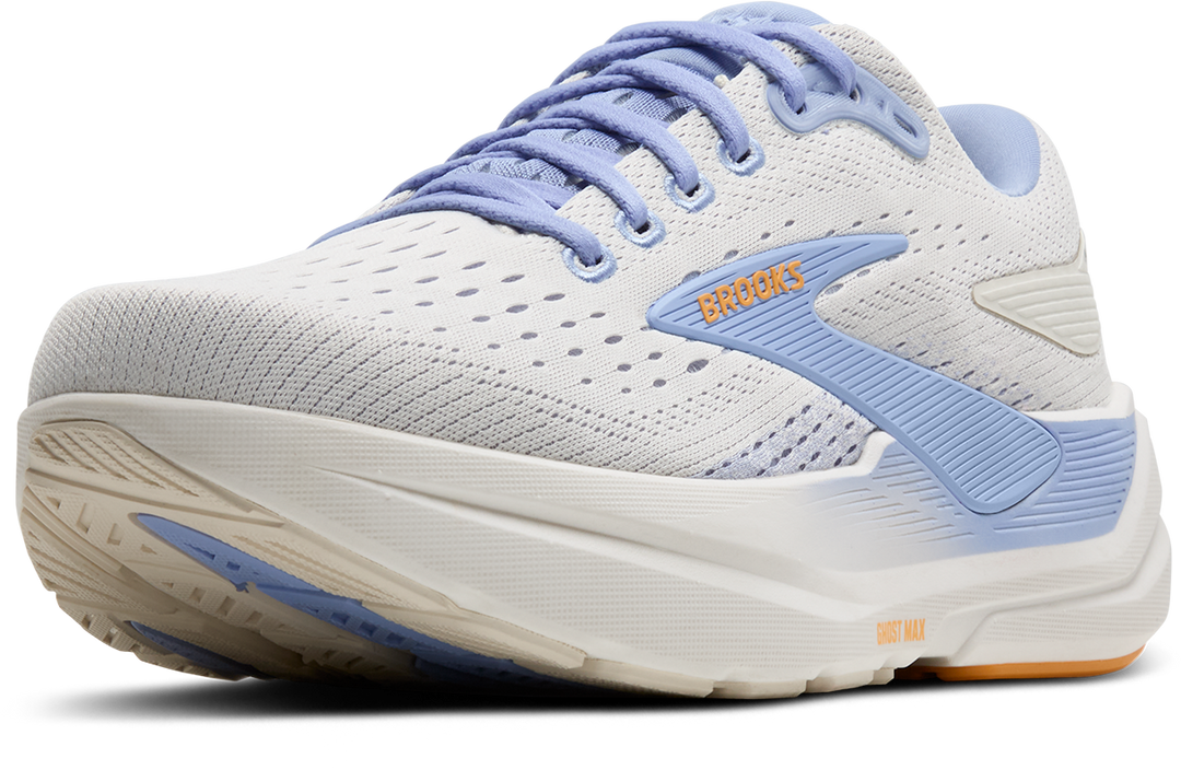 Brooks Womens Ghost Max 3 - Coconut/Blue Heron/Orange - Neutral - AW25