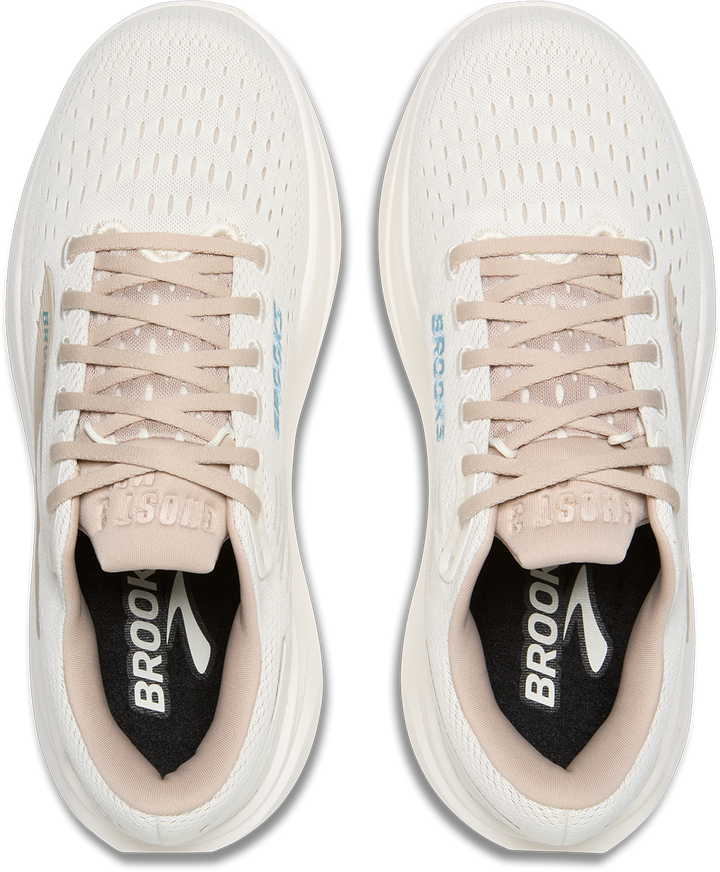 Brooks Womens Ghost Max 3 - Coconut/Chateau Grey/Blue - Neutral - AW25