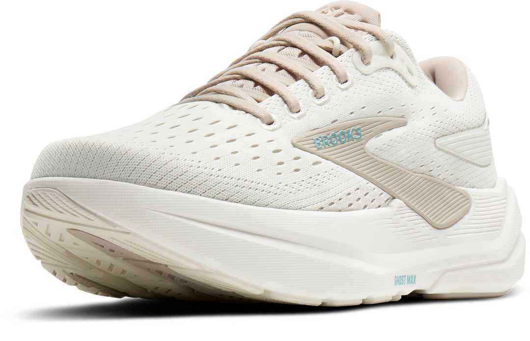 Brooks Womens Ghost Max 3 - Coconut/Chateau Grey/Blue - Neutral - AW25