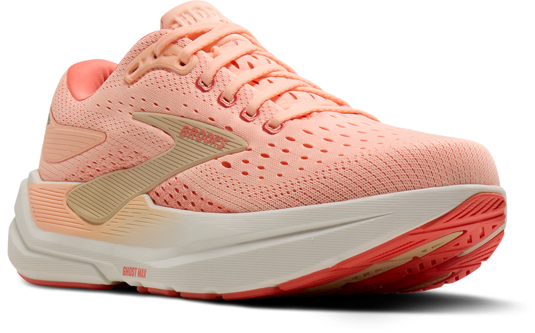 Brooks Womens Ghost Max 3 - Peach/Sand/Coconut - Neutral - SS26
