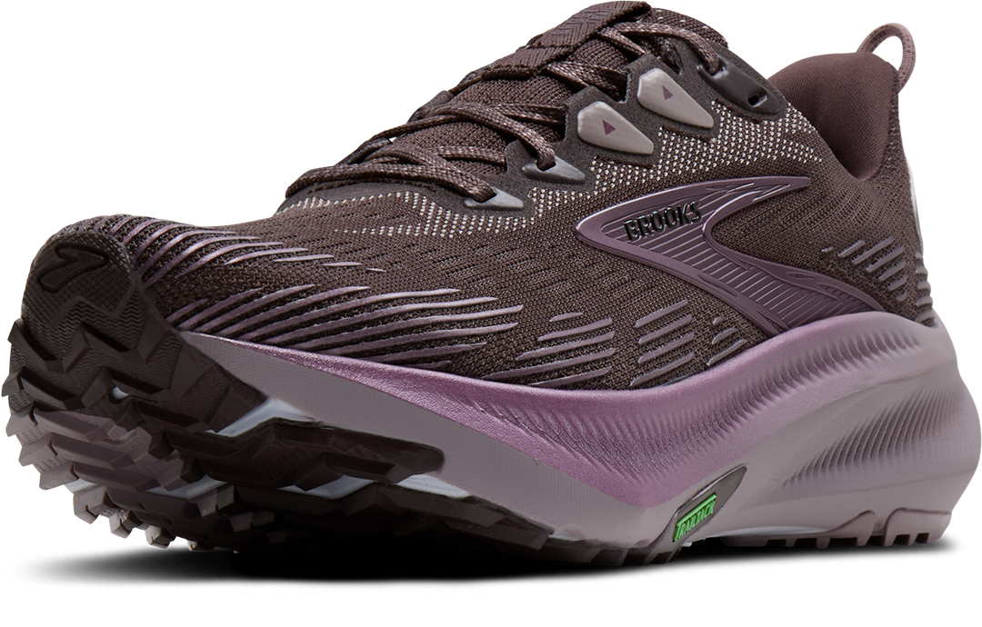 Brooks Womens Ghost Trail - Raisin/Purple/Metallic - Trail - AW26