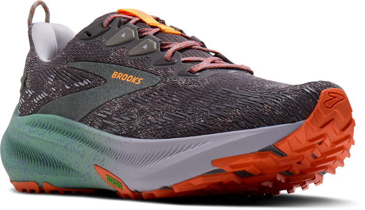 Brooks Womens Ghost Trail - Shark/Jade/Orange - Trail - AW26