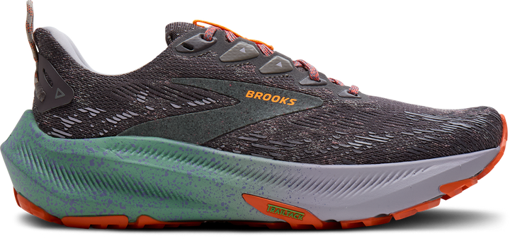 Brooks Womens Ghost Trail - Shark/Jade/Orange - Trail - AW26