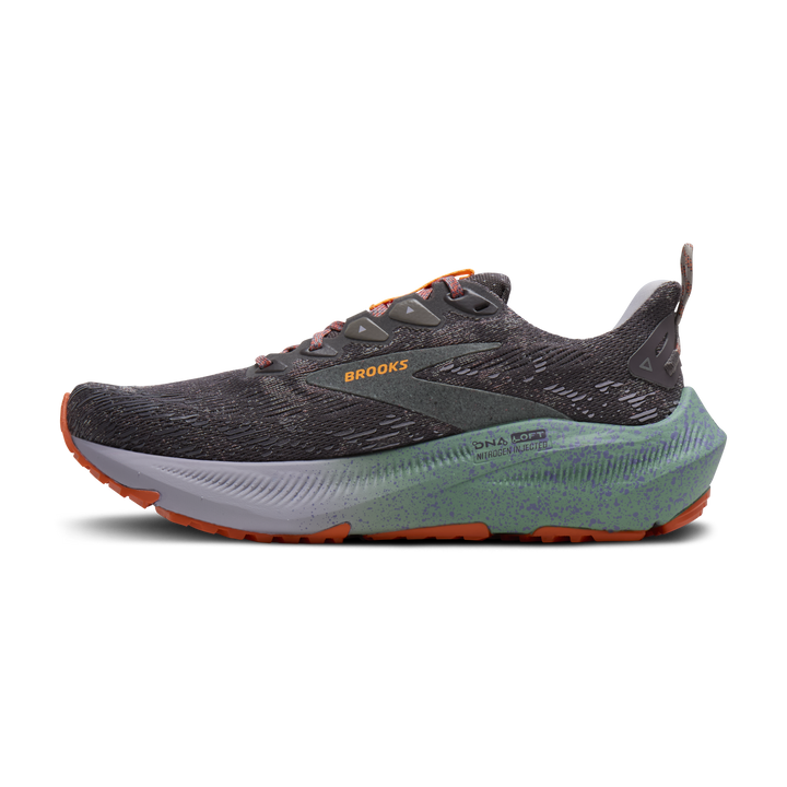 Brooks Womens Ghost Trail - Shark/Jade/Orange - Trail - AW26