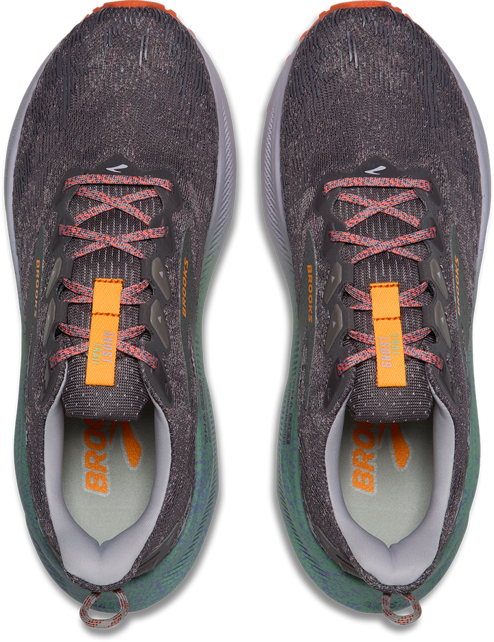 Brooks Womens Ghost Trail - Shark/Jade/Orange - Trail - AW26