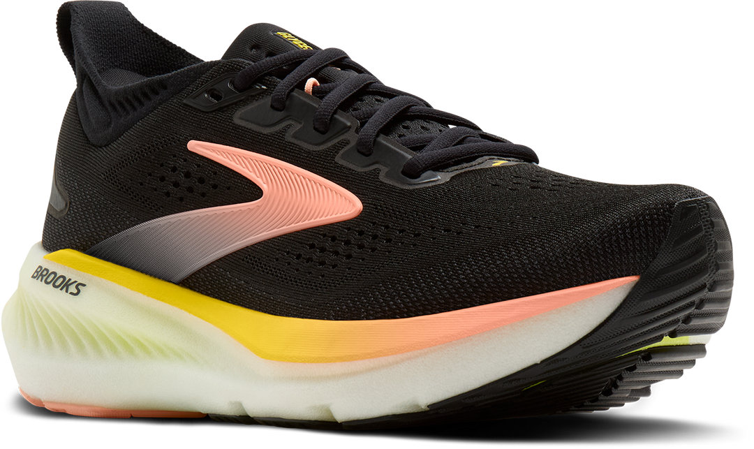 Brooks Womens Glycerin 23 - Black/Peach/Nightlife - Neutral - AW26