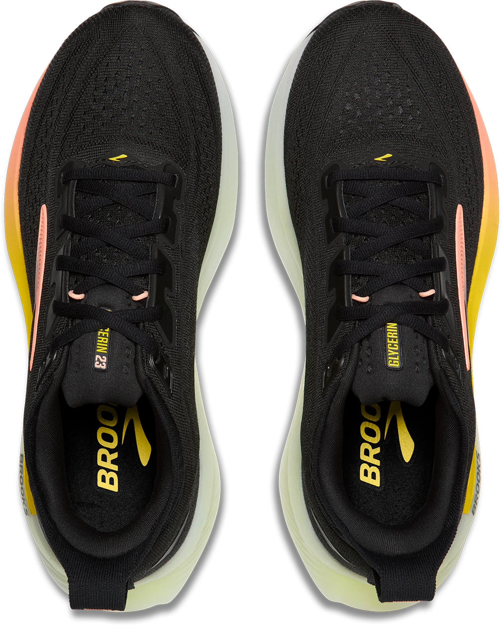 Brooks Womens Glycerin 23 - Black/Peach/Nightlife - Neutral - AW26