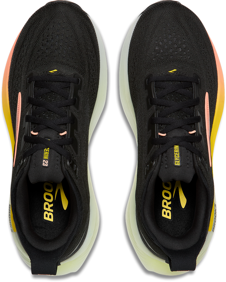 Brooks Womens Glycerin 23 - Black/Peach/Nightlife - Neutral - AW26