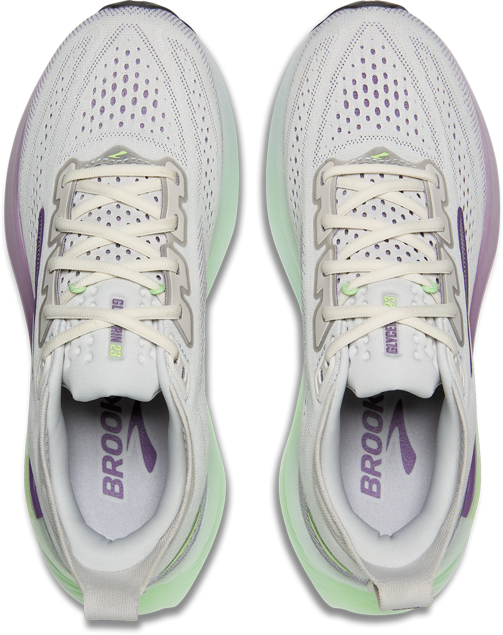 Brooks Womens Glycerin 23 - Antarctica/Grape/Green Gecko - Neutral - AW26