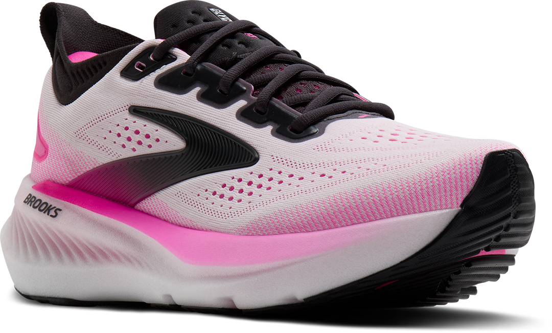 Brooks Womens Glycerin 23 - White/Phantom/Cyber Pink - Neutral - SS26