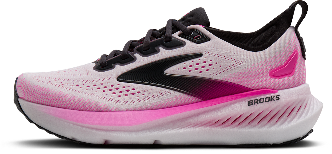 Brooks Womens Glycerin 23 - White/Phantom/Cyber Pink - Neutral - SS26