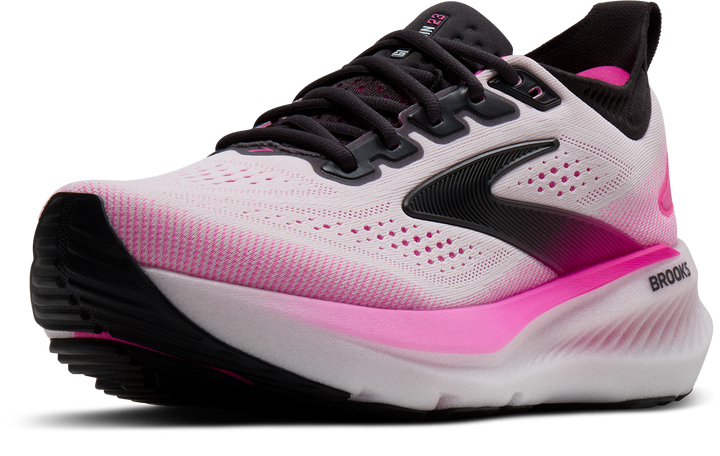 Brooks Womens Glycerin 23 - White/Phantom/Cyber Pink - Neutral - SS26