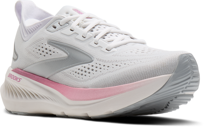 Brooks Womens Glycerin 23 - White/Harbor Mist/Metallic - Neutral - SS26