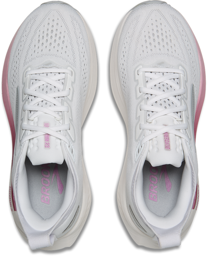 Brooks Womens Glycerin 23 - White/Harbor Mist/Metallic - Neutral - SS26