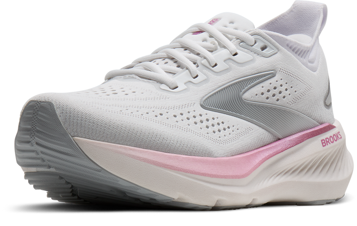 Brooks Womens Glycerin 23 - White/Harbor Mist/Metallic - Neutral - SS26
