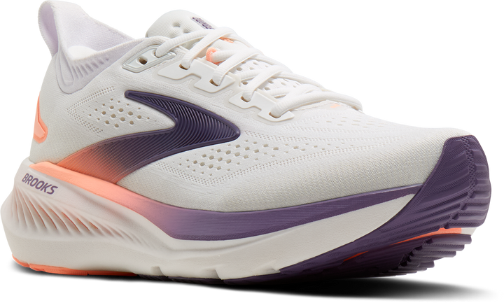 Brooks Womens Glycerin 23 - White/Mulled Grape/Clear - Neutral - AW26