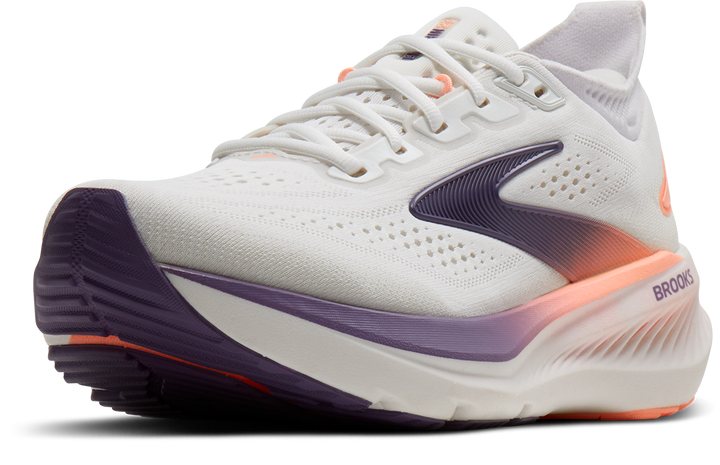 Brooks Womens Glycerin 23 - White/Mulled Grape/Clear - Neutral - AW26