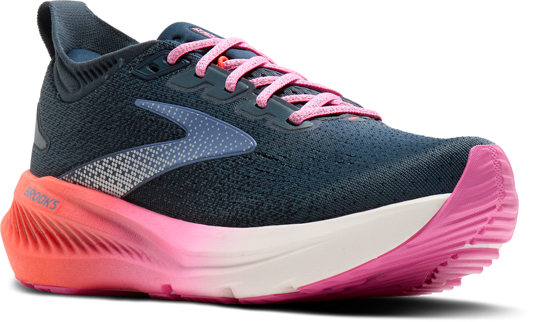 Brooks Womens Glycerin 23 - Sea/Strawberry/Coral - Neutral - AW26