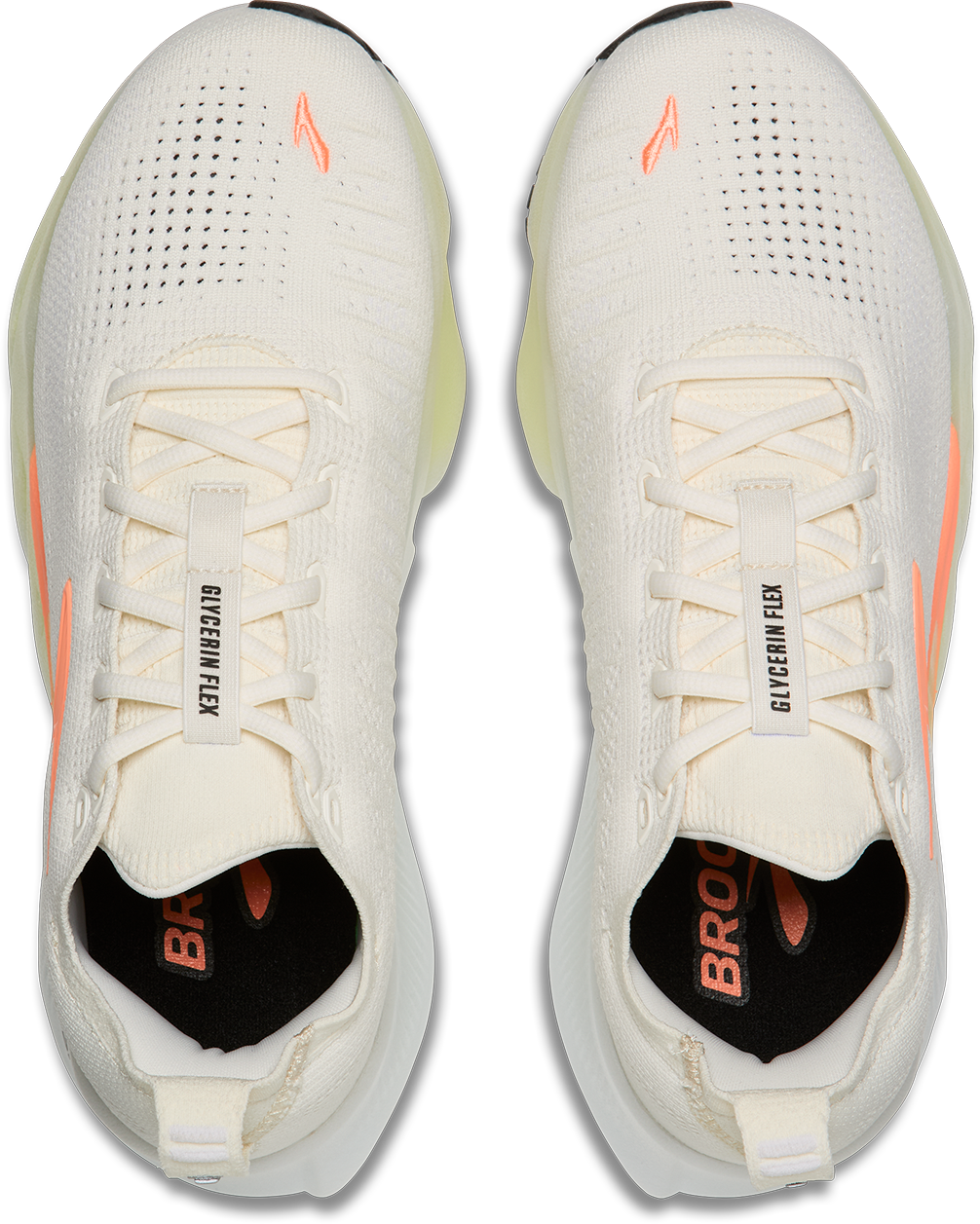 Brooks Womens Glycerin Flex - White/Peach/Nightlife - AW26