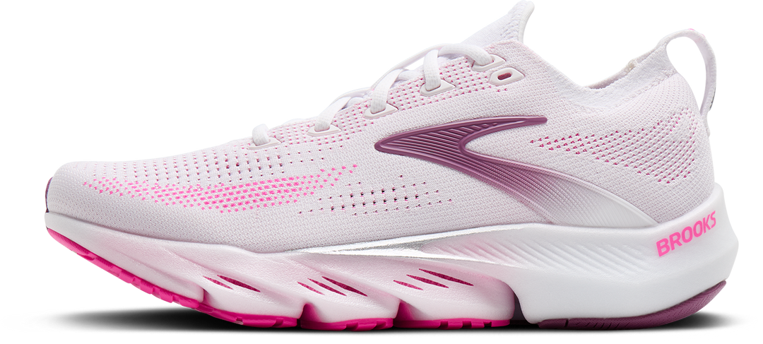 Brooks Womens Glycerin Flex - White/Cyber Pink/Argyle - SS26