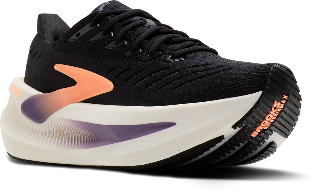 Brooks Womens Glycerin Max 2 - Black/Peach/Clear - Neutral - AW26