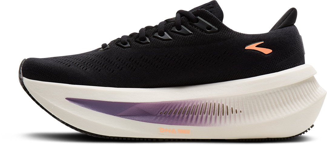 Brooks Womens Glycerin Max 2 - Black/Peach/Clear - Neutral - AW26