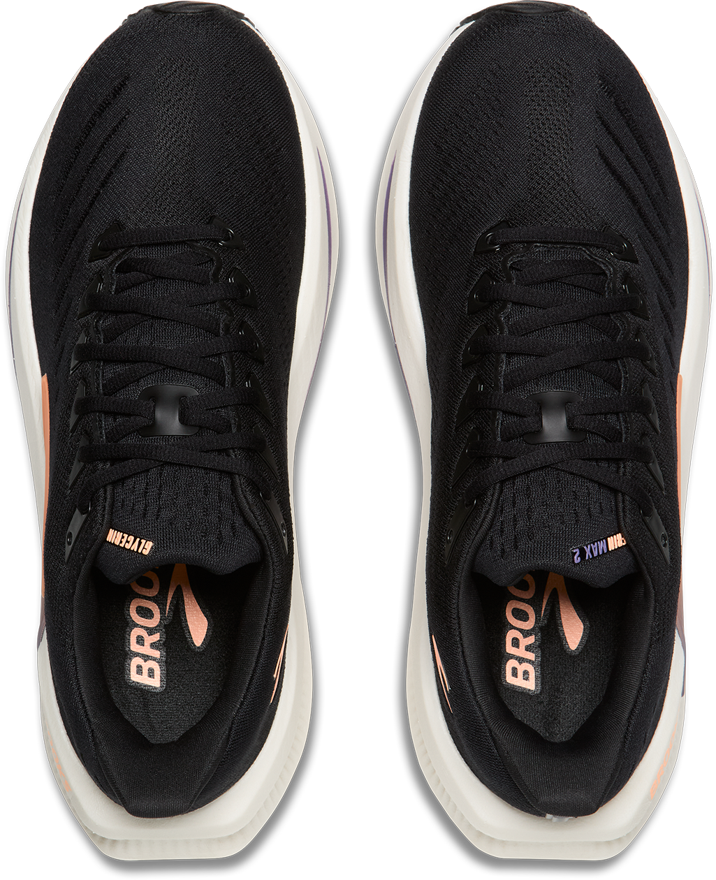 Brooks Womens Glycerin Max 2 - Black/Peach/Clear - Neutral - AW26