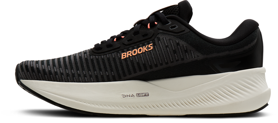 Brooks Womens Revel Max - Black/Blackened Pearl/Coral - Neutral - AW26