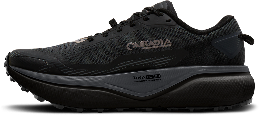 Brooks Womens Cascadia 20 GTX - Black/Ebony/Nocturnal - Trail - AW26