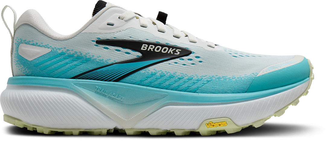 Brooks Womens Cascadia 20 - White/Blue/Black - Trail - AW26