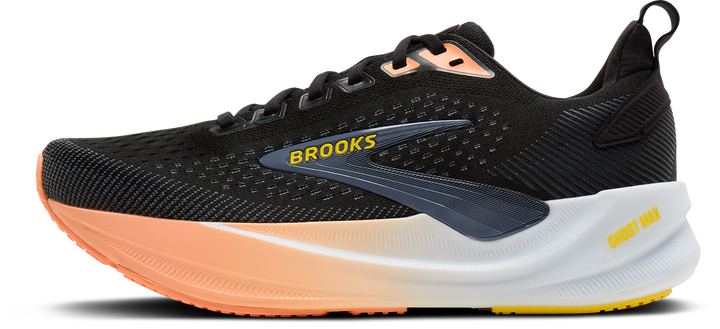 Brooks Womens Ghost Max 4 - Black/Folkstone/Cyber Peach - Neutral - AW26