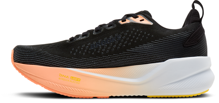 Brooks Womens Ghost Max 4 - Black/Folkstone/Cyber Peach - Neutral - AW26